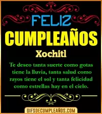 Frases de Cumpleaños Xochitl